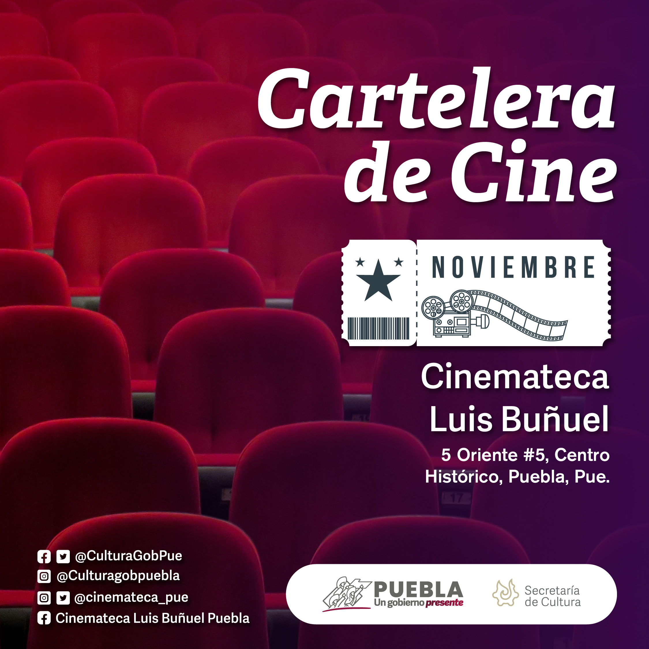 Cartelera Cinemateca - Noviembre