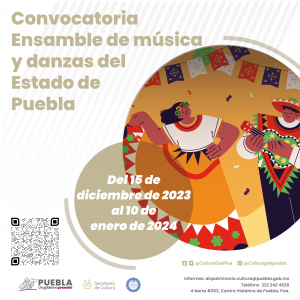 CONVOCATORIA ENSAMBLE DE MÚSICA Y DANZAS DEL ESTADO DE PUEBLA