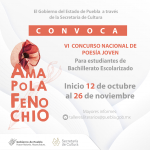 VI CONCURSO NACIONAL DE POESÍA JOVEN AMAPOLA FENOCHIO