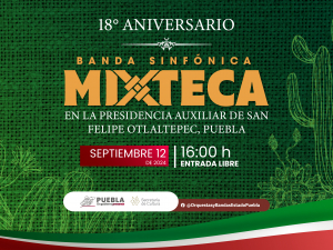 CELEBRARÁ BANDA SINFÓNICA MIXTECA 18 AÑOS DE TRAYECTORIA: CULTURA