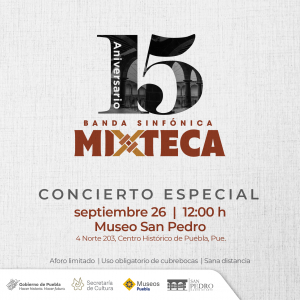 CELEBRARÁ SECRETARÍA DE CULTURA 15º ANIVERSARIO DE LA BANDA SINFÓNICA MIXTECA