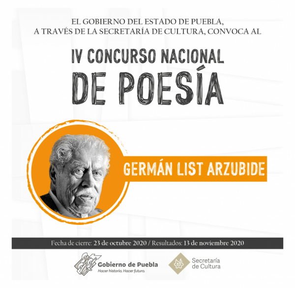 IV Concurso Nacional de Poesía &quot;German List Arzubide&quot;