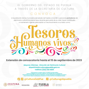 CONVOCATORIA TESOROS HUMANOS VIVOS 2023