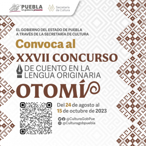 XXVII CONCURSO DE CUENTO EN LA LENGUA ORIGINARIA OTOMÍ