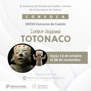 XXXVII CONCURSO DE CUENTO TOTONACO