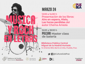 CON PROGRAMA “MÚSICA Y ROCK EN LETRAS”, CULTURA PRESENTARÁ LIBROS MEXICANOS