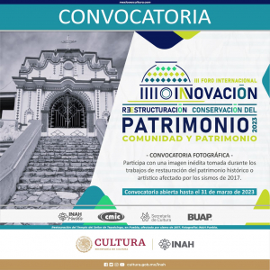 CONVOCATORIA III FORO INTERNACIONAL INNOVACIÓN, REESTRUCTURACIÓN Y CONSERVACIÓN DEL PATRIMONIO 2023