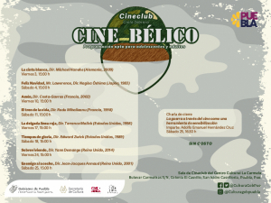 PROGRAMA CULTURA CICLO DE CINE EN EL CENTRO CULTURAL “LA CARMELA”