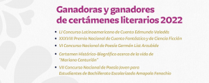 RESULTADOS CERTÁMENES LITERARIOS 2022