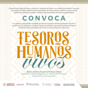 RECONOCERÁ SECRETARÍA DE CULTURA A TESOROS HUMANOS VIVOS