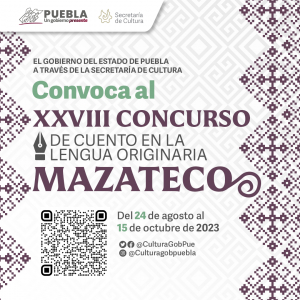 XXVIII CONCURSO DE CUENTO EN LA LENGUA ORIGINARIA MAZATECO